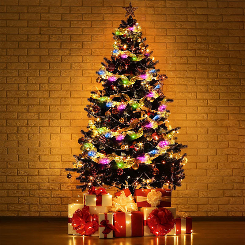 Christmas Ribbon Tree Lights