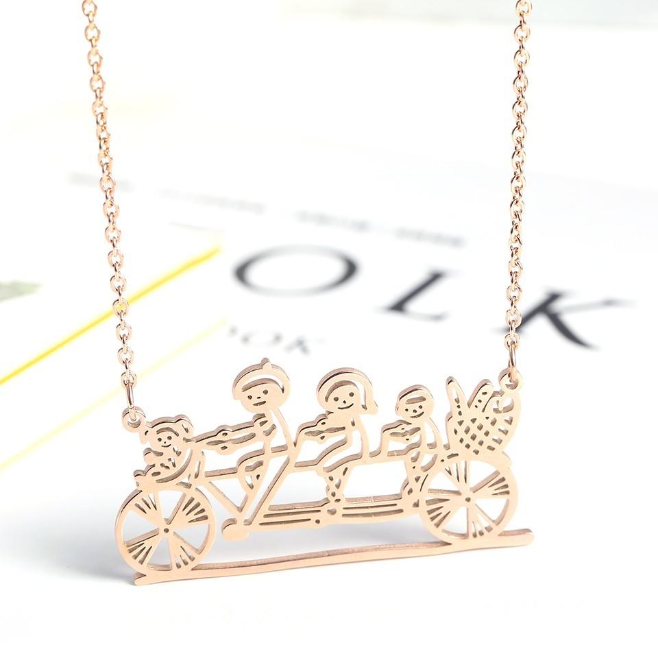 Kids Korean Minimalist Drawing Necklace
