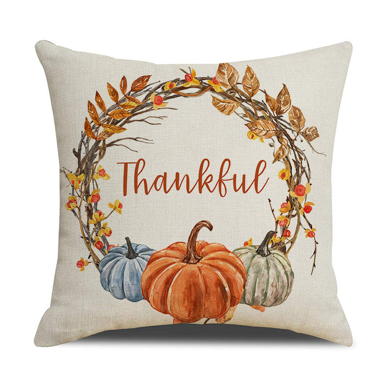 Thanksgiving Pumpkin Pillow Cover