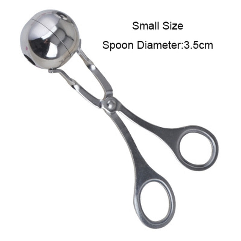 Stainless Steel Meatball Maker – Rice & Fish Ball Mold Tool