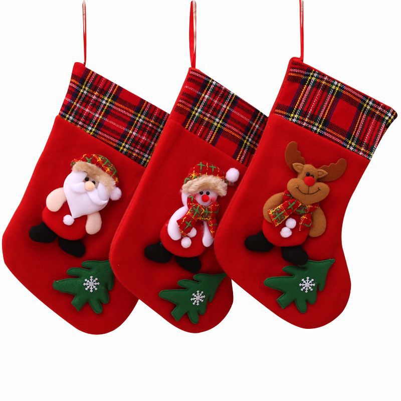 Plush 3D Medium Christmas Stockings