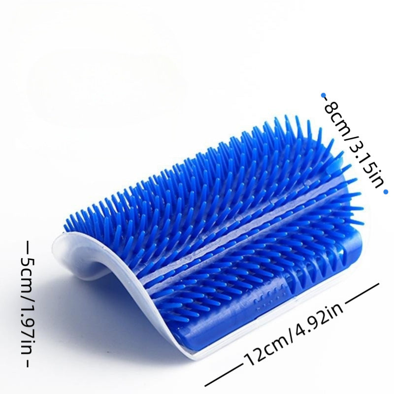 Cat Corner Brush with Catnip & Comb