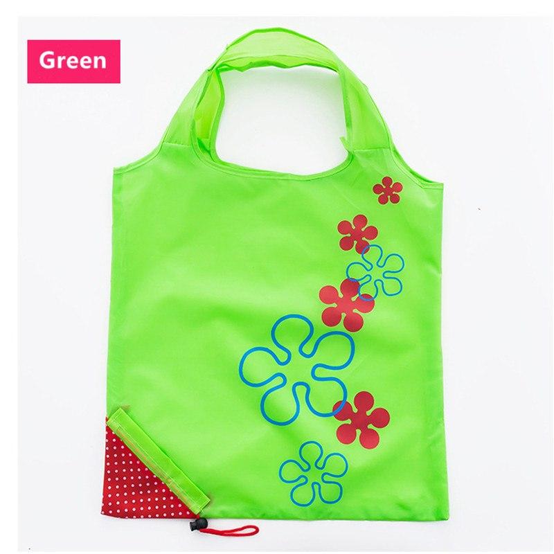 Foldable Reusable Shopping Bag – Eco-Friendly Strawberry Tote