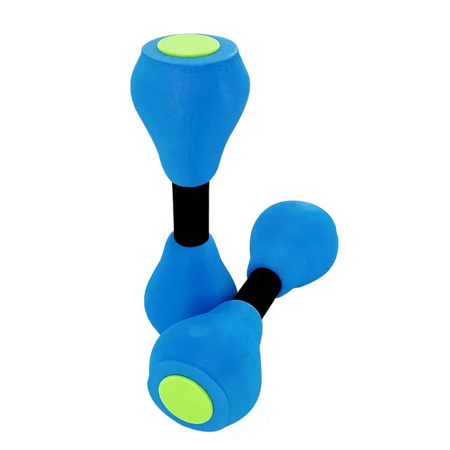 Blue Foam Water Dumbbells for Aquatic Fitness