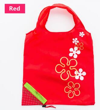 Foldable Reusable Shopping Bag – Eco-Friendly Strawberry Tote
