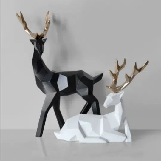 Fortune Deer Resin Home Decoration