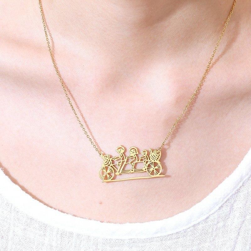 Kids Korean Minimalist Drawing Necklace