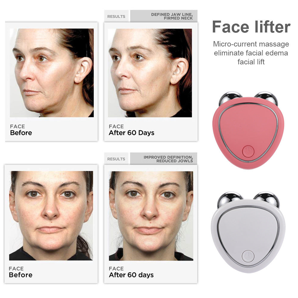 3D Microcurrent Face Roller Beauty Massager