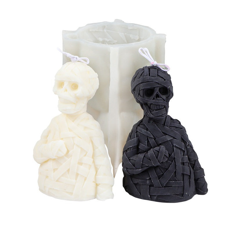 Zombie Skull Silicone Candle Mold