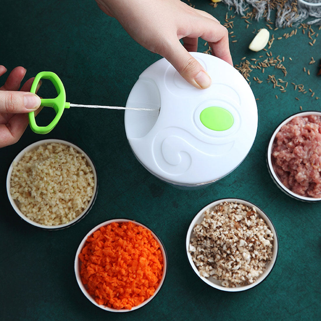 Manual Garlic Press & Vegetable Cutter