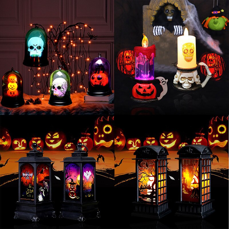 Halloween Retro Oil Lamp Decor