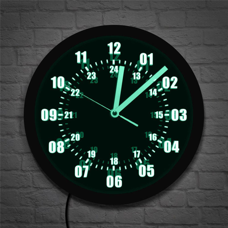 LED Luminous Wall Clock Home Decoration Clock