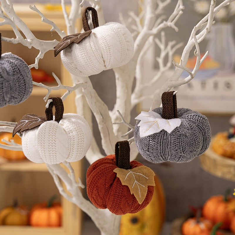 Knitted Pumpkin Harvest Ornament