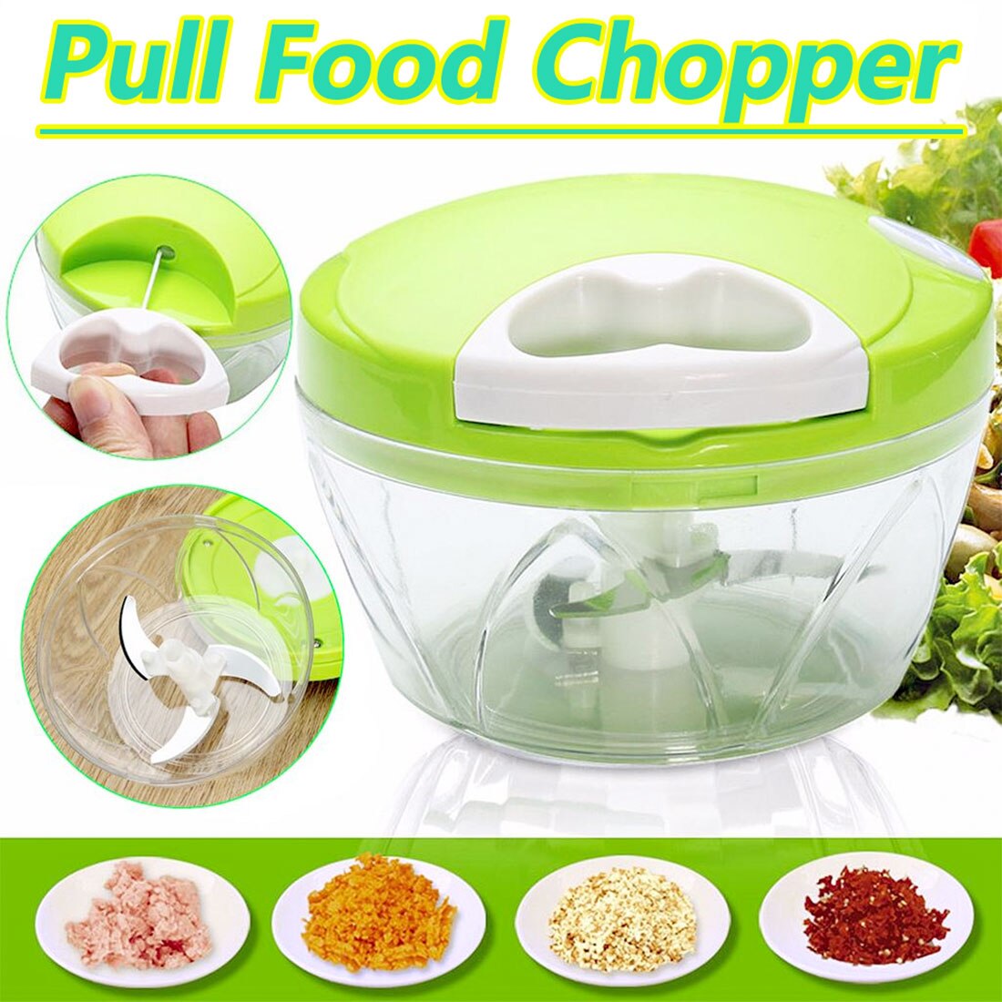 Manual Garlic Press & Vegetable Cutter