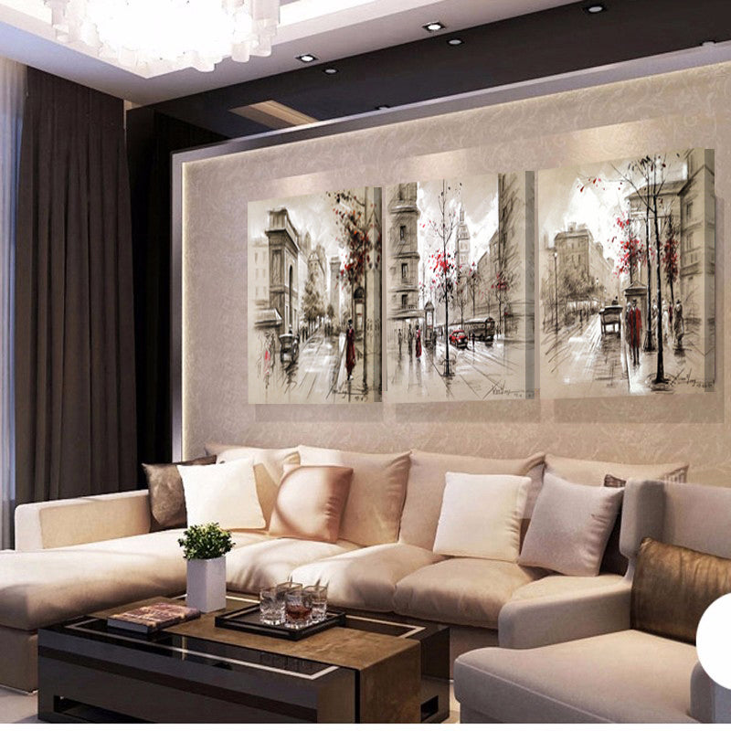 City Street Canvas Wall Art – Modern Home Decor