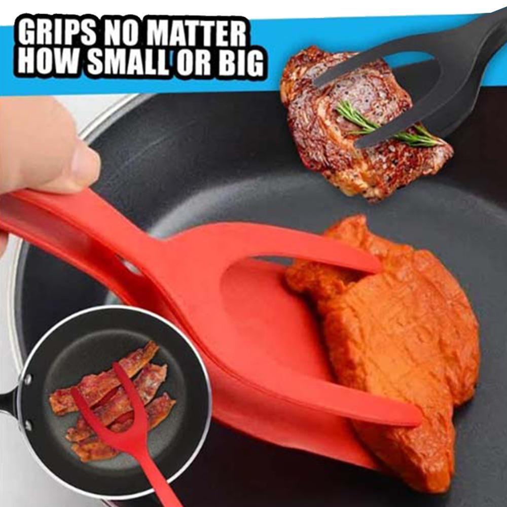 2-in-1 Spatula Tongs – Flip & Grip Kitchen Tool