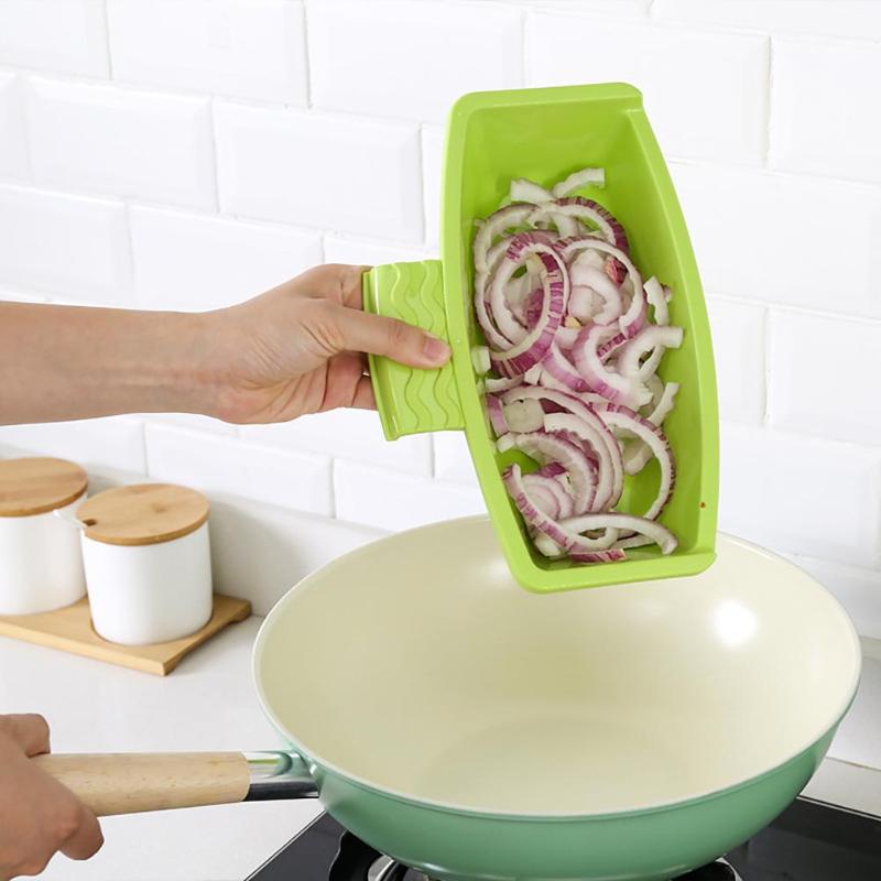 Multifunction Kitchen Cutting Board – Chopping & Drain Basket Tool