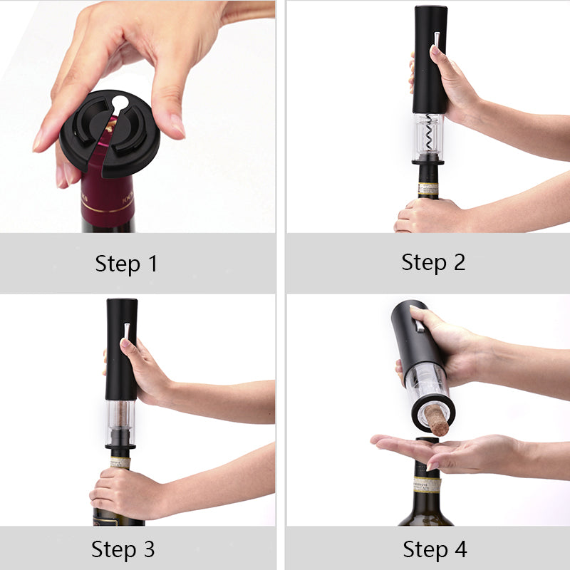 Electric Wine Bottle Opener with Foil Cutter