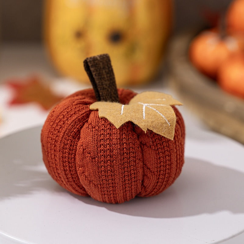 Knitted Pumpkin Harvest Ornament