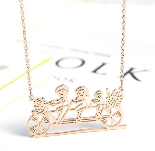 Kids Korean Minimalist Drawing Necklace
