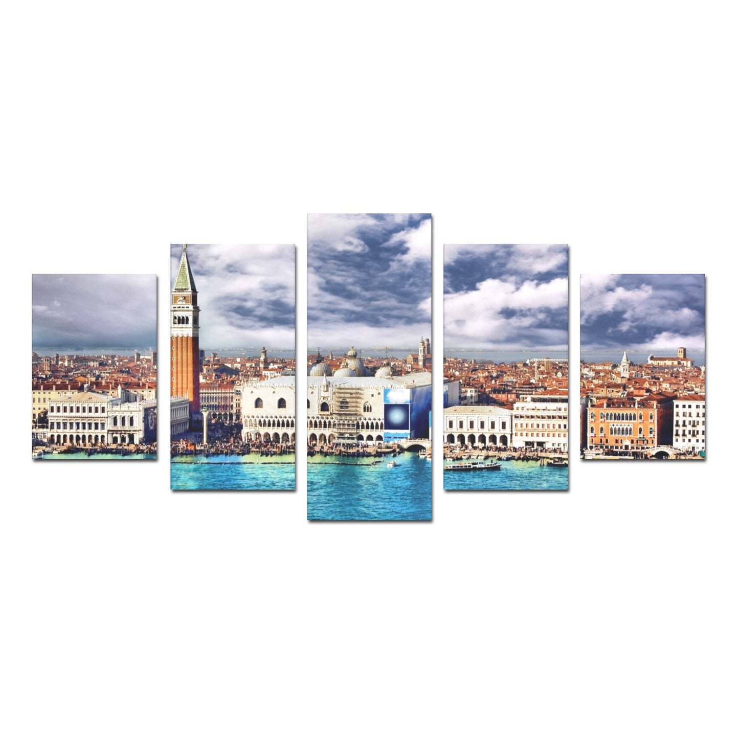 Canvas Wall Art Prints (No Frame) 5-Pieces/Set D