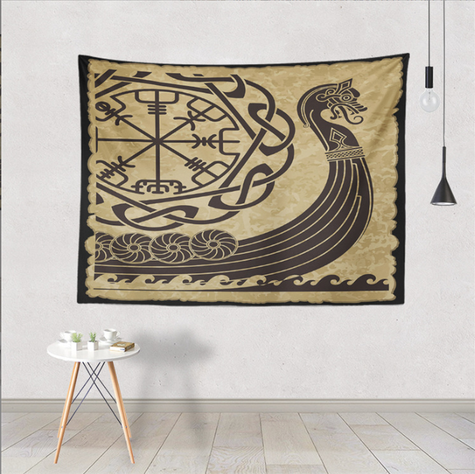 Nordic Viking Home Tapestry