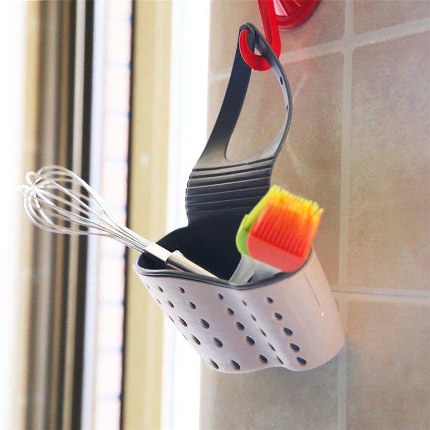 Sink Shelf Organizer – Soap, Sponge & Drain Rack Holder