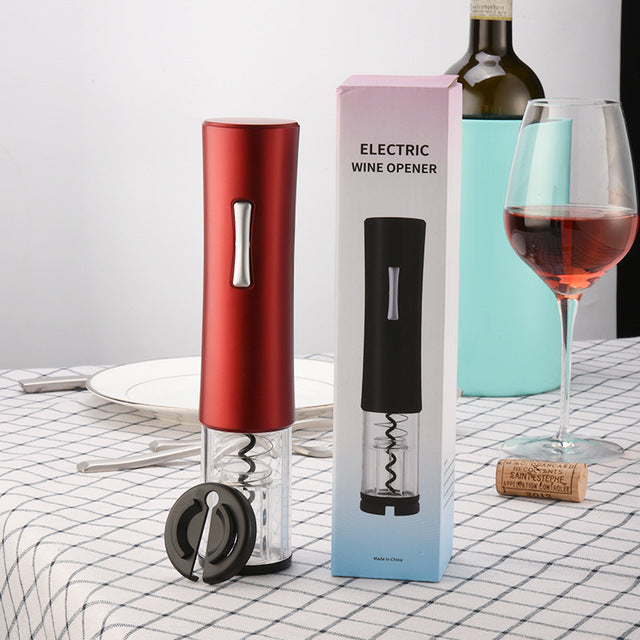 Electric Wine Bottle Opener with Foil Cutter