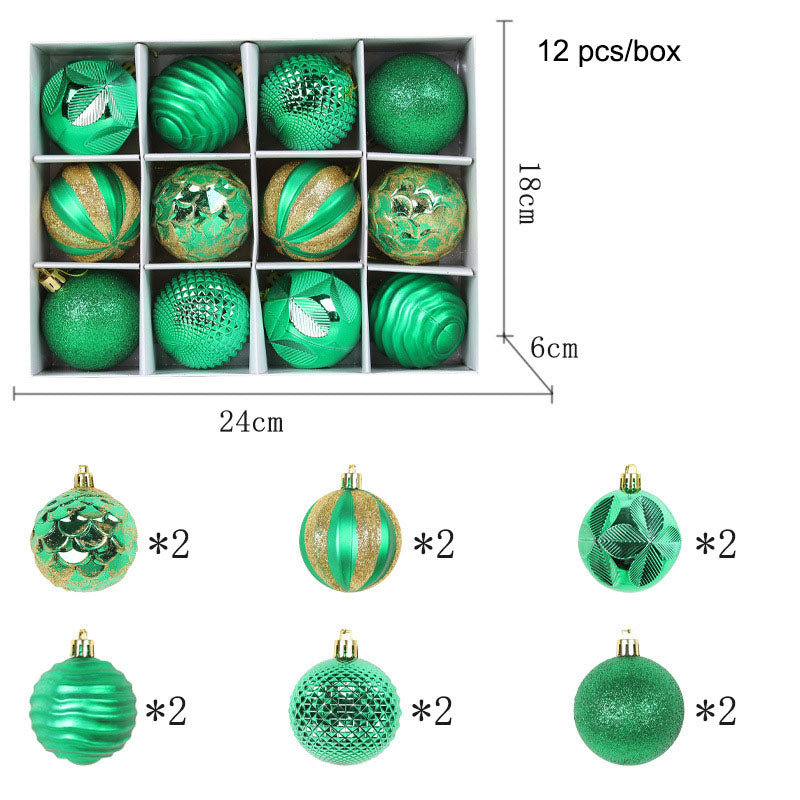 Colorful Christmas Tree Ball Ornament