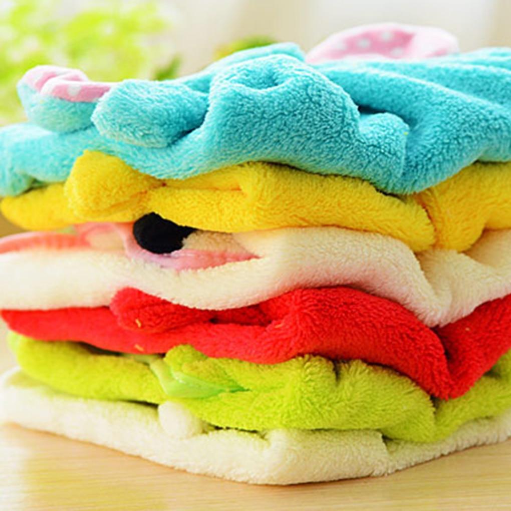 Eco-Friendly Cartoon Animal Towel – Soft Coral Velvet, Hangable