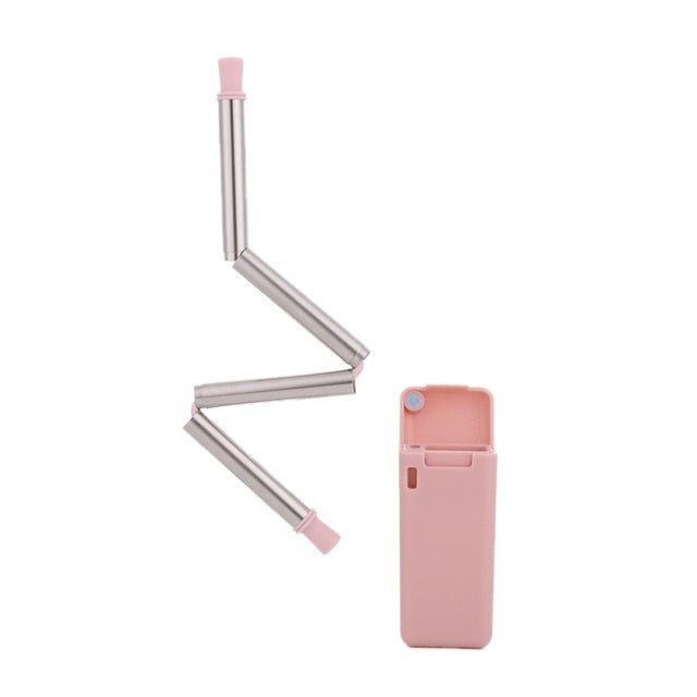 23cm Foldable Reusable Stainless Steel Straw