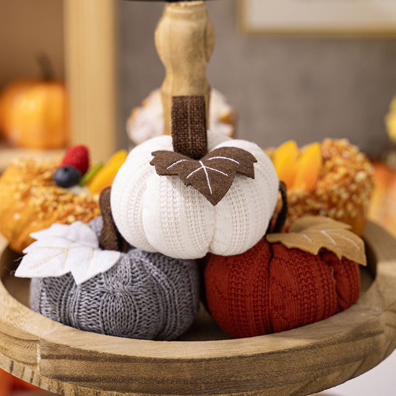 Knitted Pumpkin Harvest Ornament