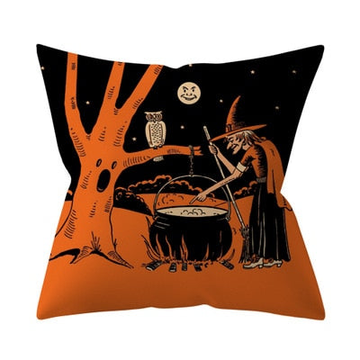 Halloween Pumpkin Cushion Cover 45x45cm