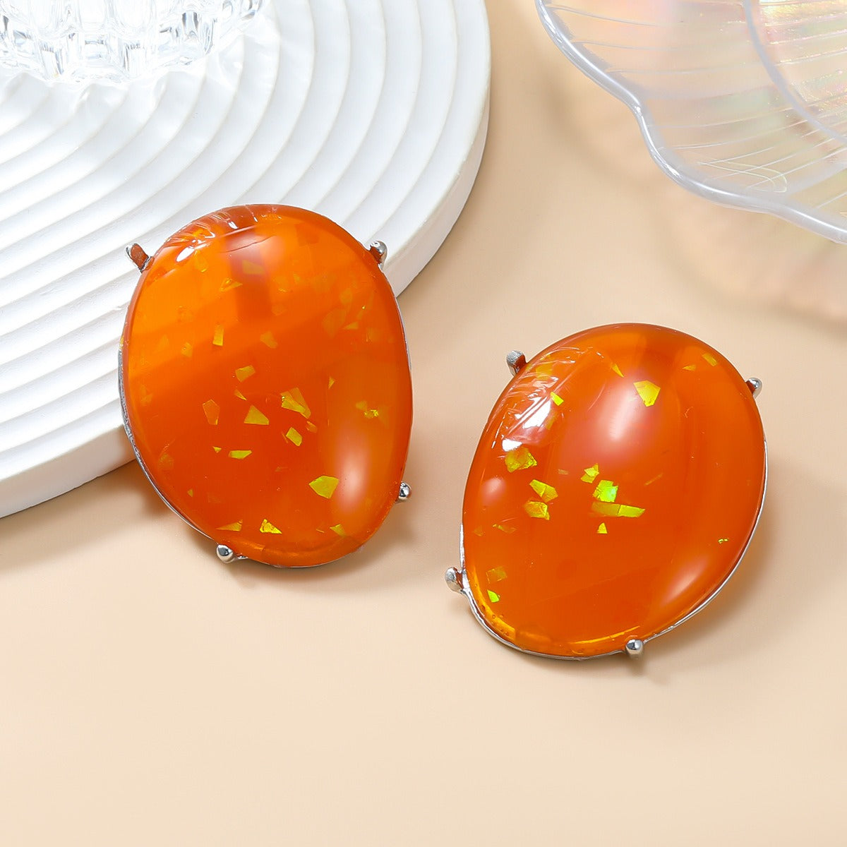 Holiday Resin Earrings for Women