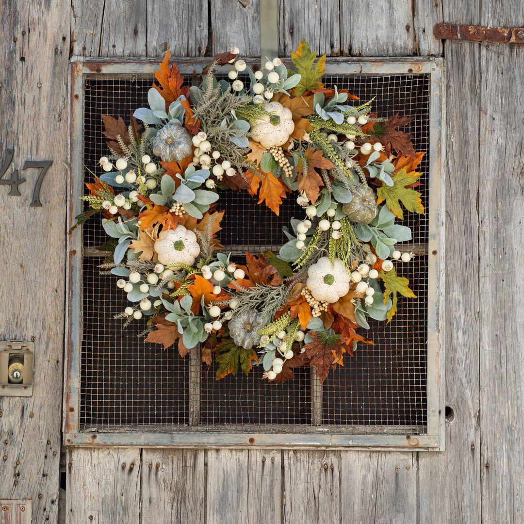 Autumn Pumpkin Leaf Garland Decor