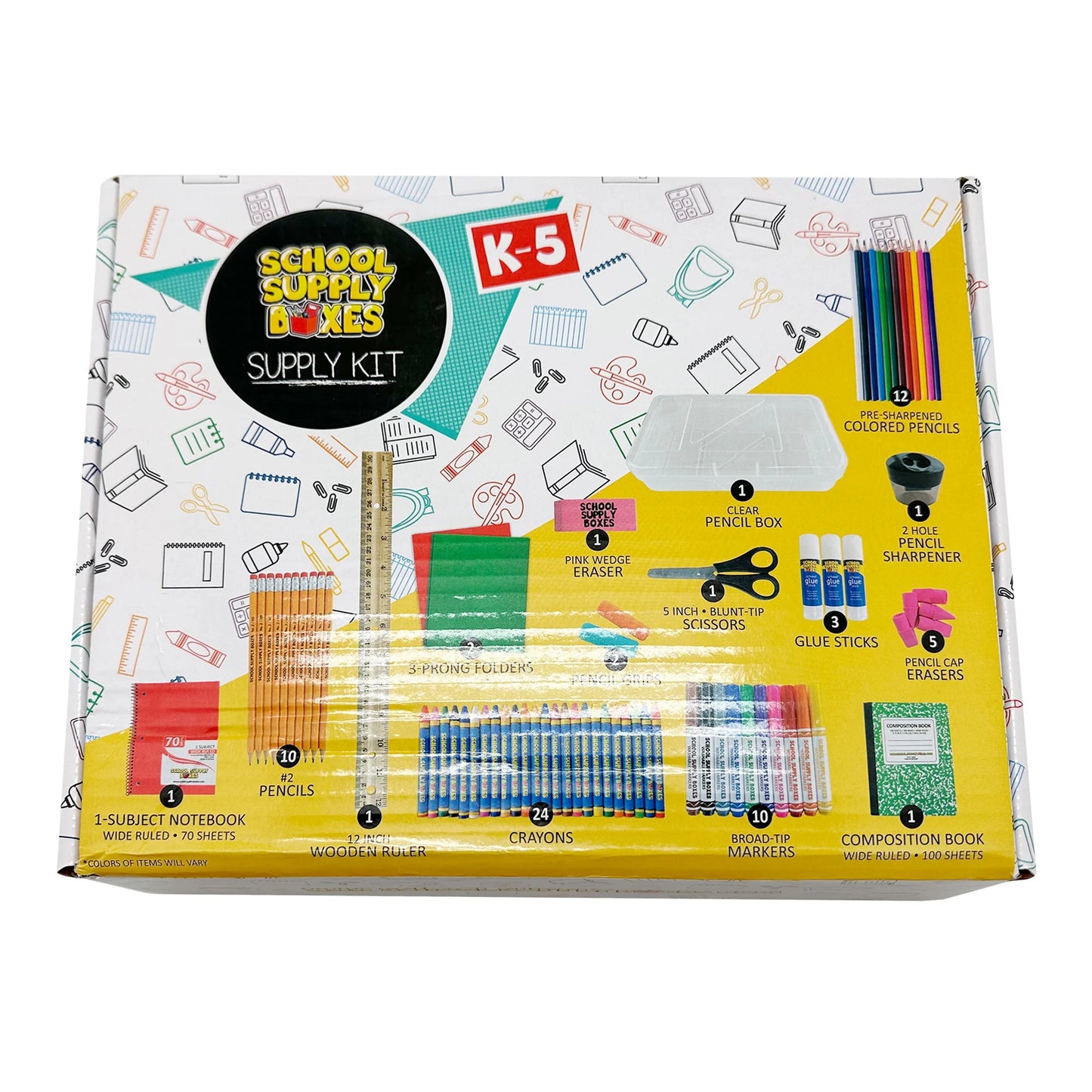Back to School Supply Kit Grades K-5 –