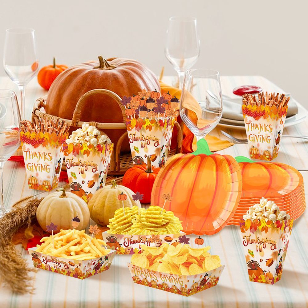 Thanksgiving Dinnerware Set (134 PCS)
