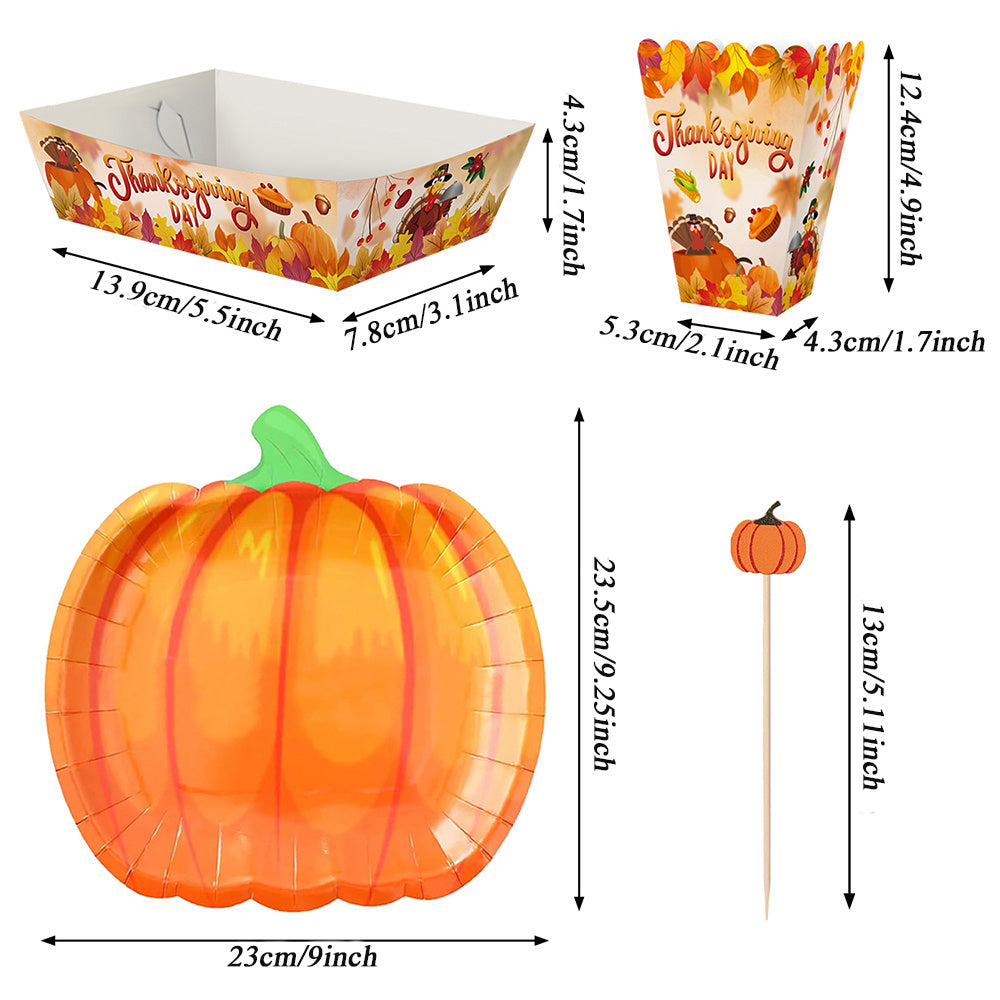 Thanksgiving Party Tableware Set (134 PCS)