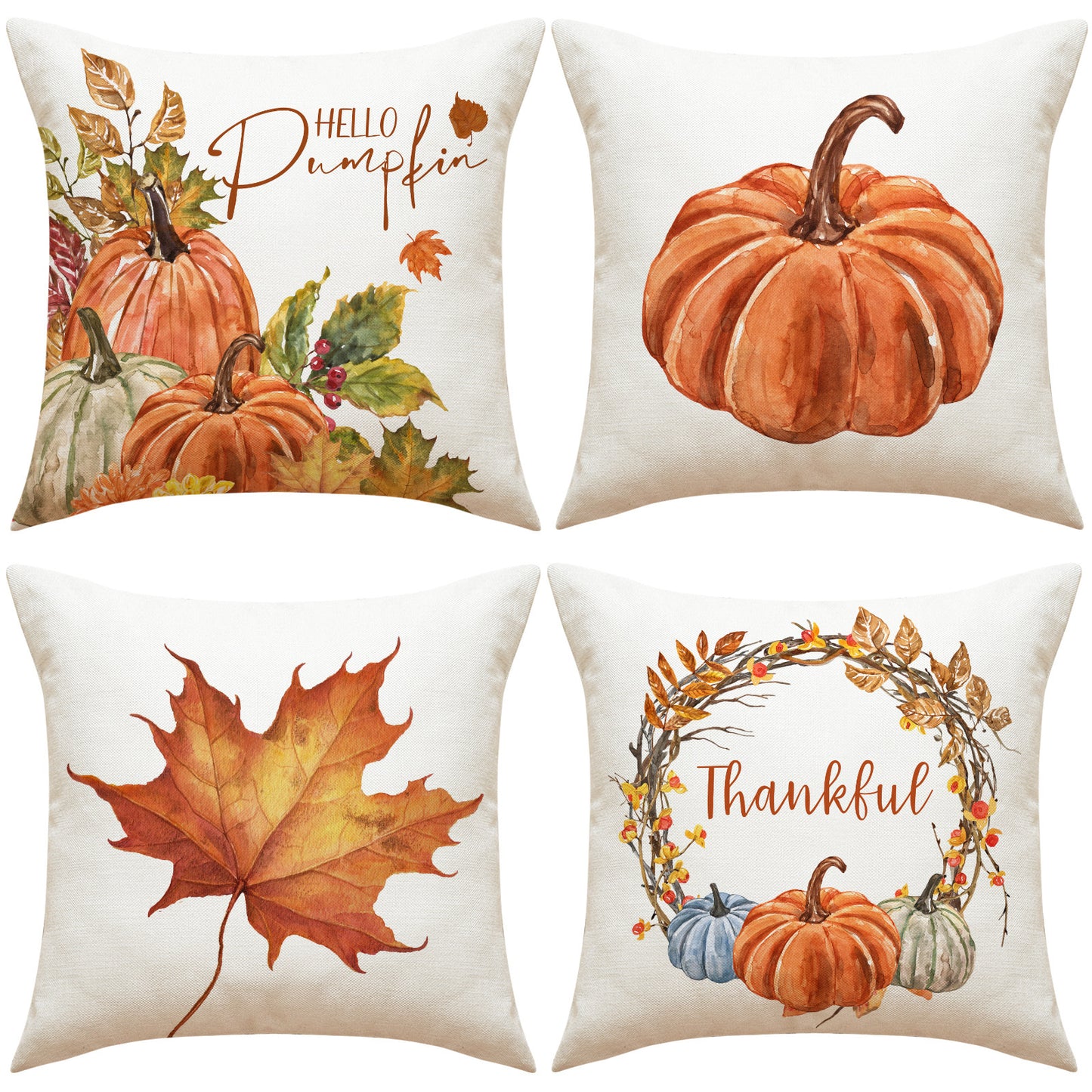 Thanksgiving Pumpkin Pillow Cover