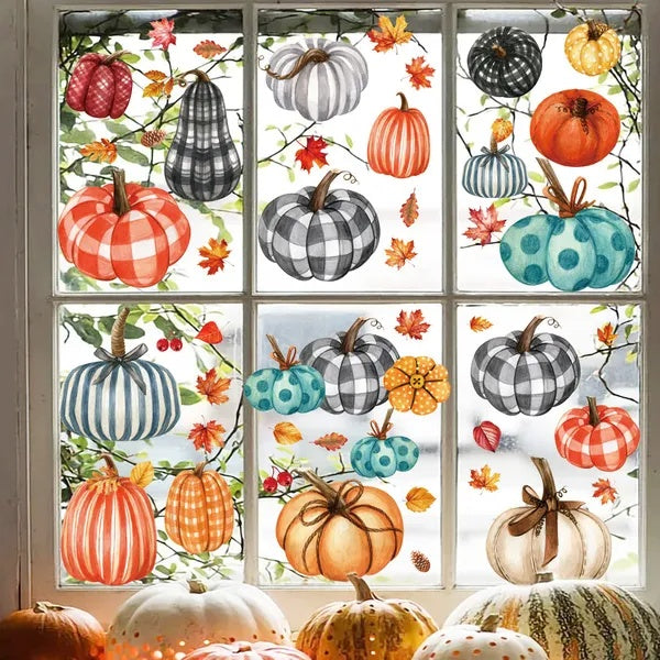 Thanksgiving Window Clings Set (98 PCS)