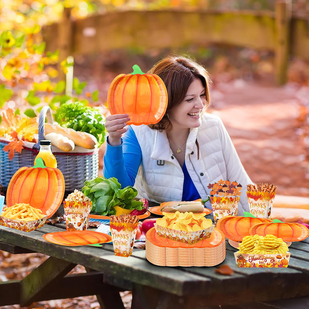 Thanksgiving Party Tableware Set (134 PCS)