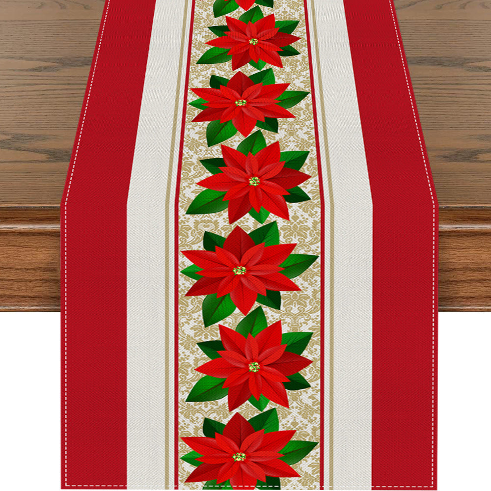 Christmas Polyester Tablecloth – Holiday Decoration