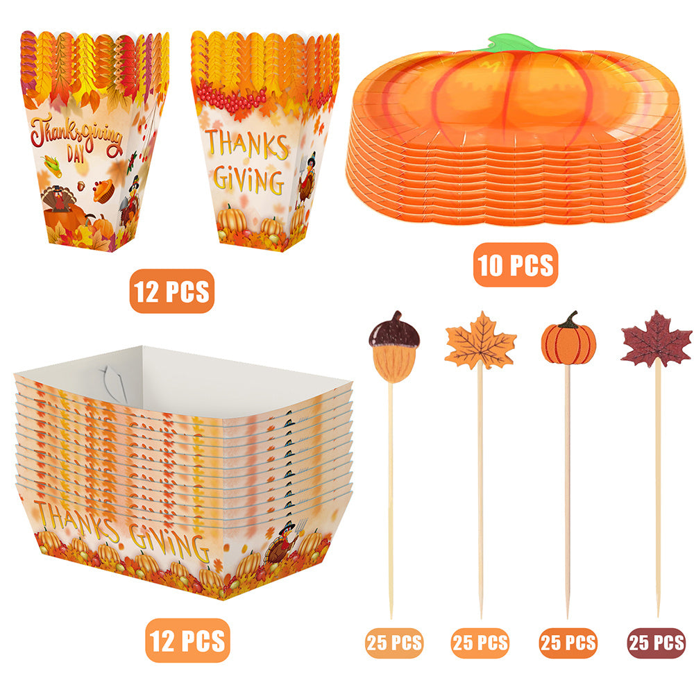 Thanksgiving Party Tableware Set (134 PCS)