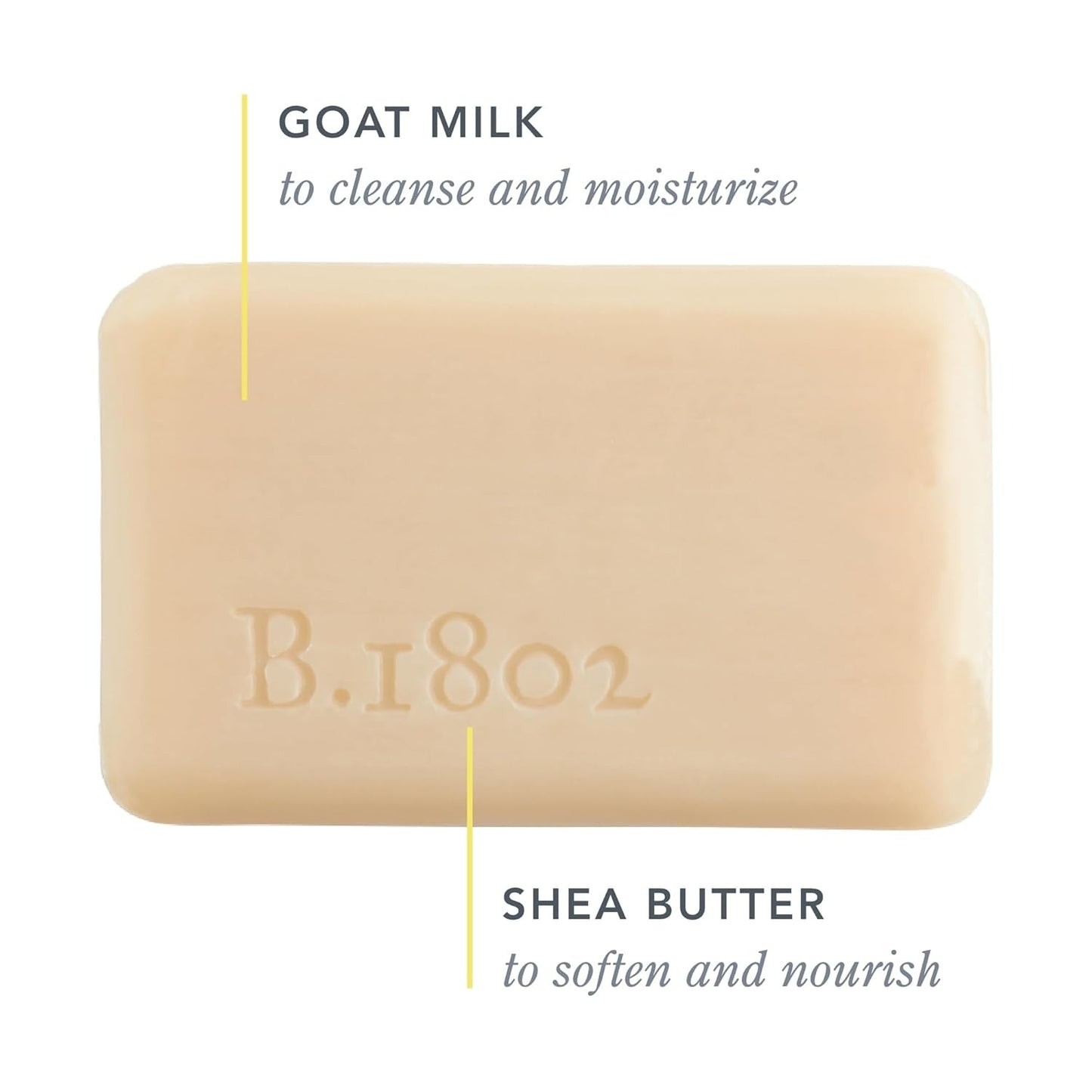Beekman 1802 Goat Milk Body Soap Bar, Honey & Orange Blossom - Scented - 3.5 oz - Nourishes, Moisturizes & Hydrates - 100% Vegetable Soap - Good for Sensitive Skin - Packaging May Vary