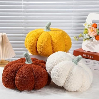 3D Pumpkin Plush Pillow