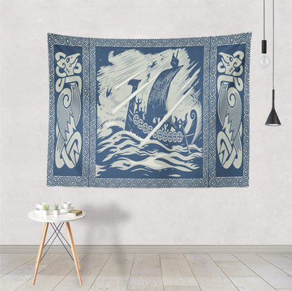 Nordic Viking Home Tapestry