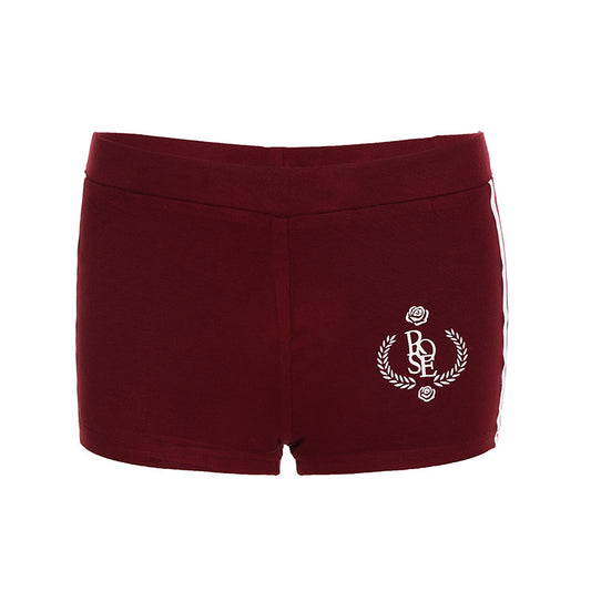 Letter Print Yoga Shorts