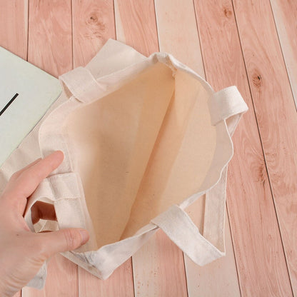 Reusable Canvas Tote Shopping Bag – Eco-Friendly, Foldable & Multi-Size