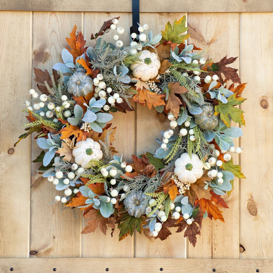 Autumn Pumpkin Leaf Garland Decor