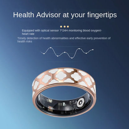 Smart Titanium Steel Health Tracking Ring